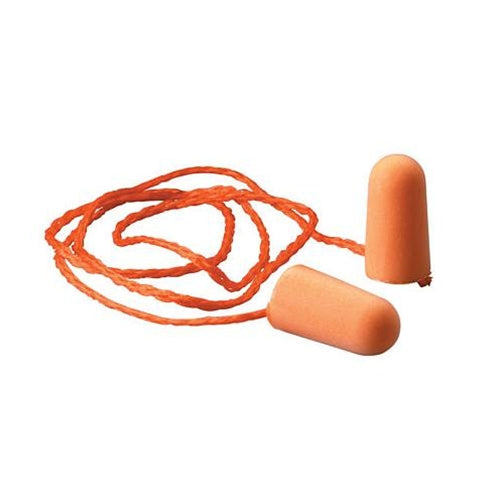 3M #1110 Corded Plain Earplugs (100 pairs/Box)
