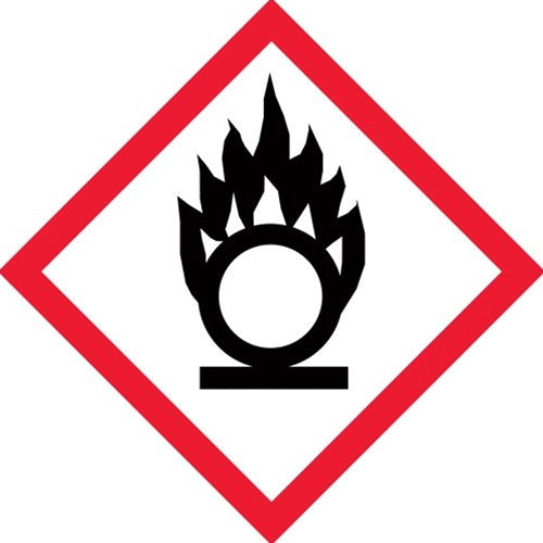 DG Oxidiser Labels 50mm x 50mm (1,000/Roll)