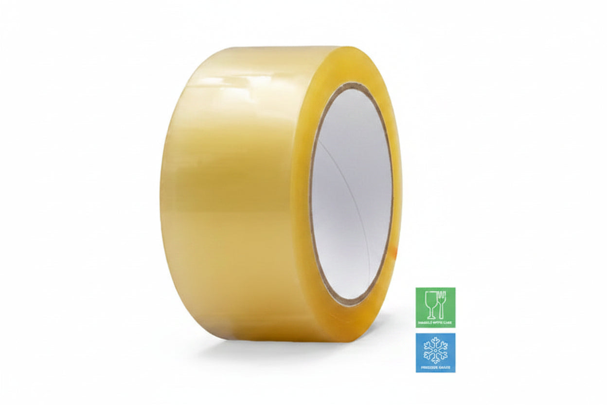 Heavy-duty food safe packaging IMPAK tape roll rated to -15°C for cold room, freezer, and food packing use