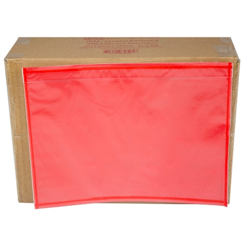 Plain Red A5 Clear Front Adhesive Backed Doculope