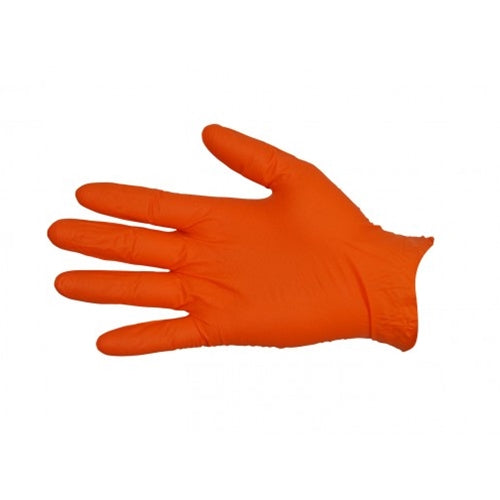 Nitrile Orange Disposable Gloves
