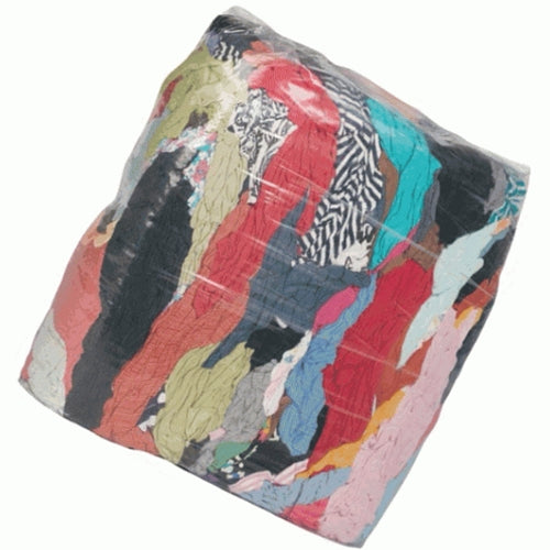 Bag of Cotton Rags - 10kg Mixed Coloured