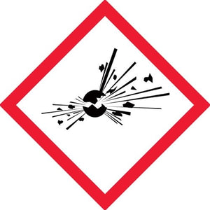 DG Explosives Label Tape 100mm x 100mm (500/Roll)