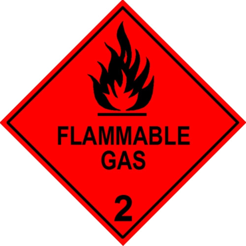 DG Flammable Gas 2 Labels