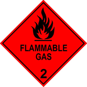 DG Flammable Gas 2 Labels