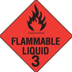 DG Flammable Liquid 3 Labels