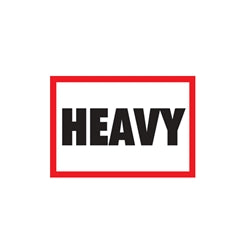“HEAVY” Label 100mm x 75mm (500/Roll)