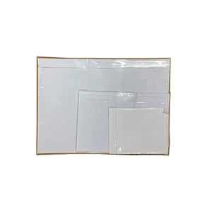 Plain Clear Front White Backed Adhesive Doculopes
