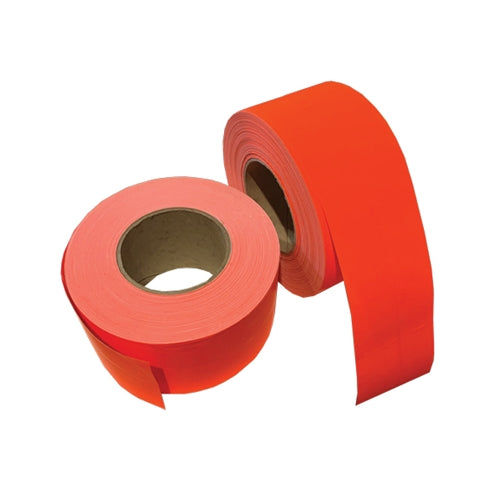 Plain Fluro Red Labels 150mm x 100m (660/roll)
