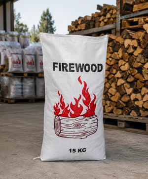 Woven Polypropylene - Printed Firewood Bags