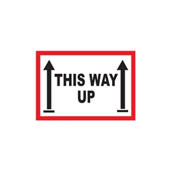 “THIS WAY UP” Label 100mm x 75mm (500/Roll)